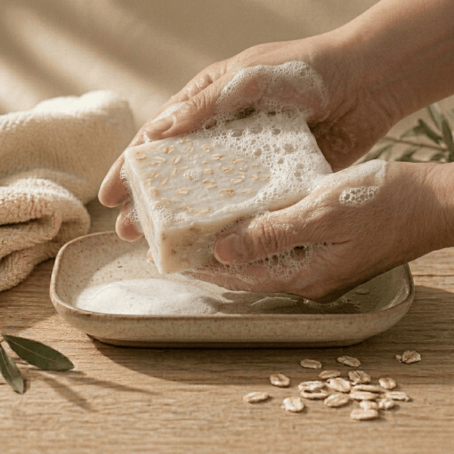 Aloe vera scrubzeep met natuurlijkescrubdeeltjes voor een zachte en gladde huid