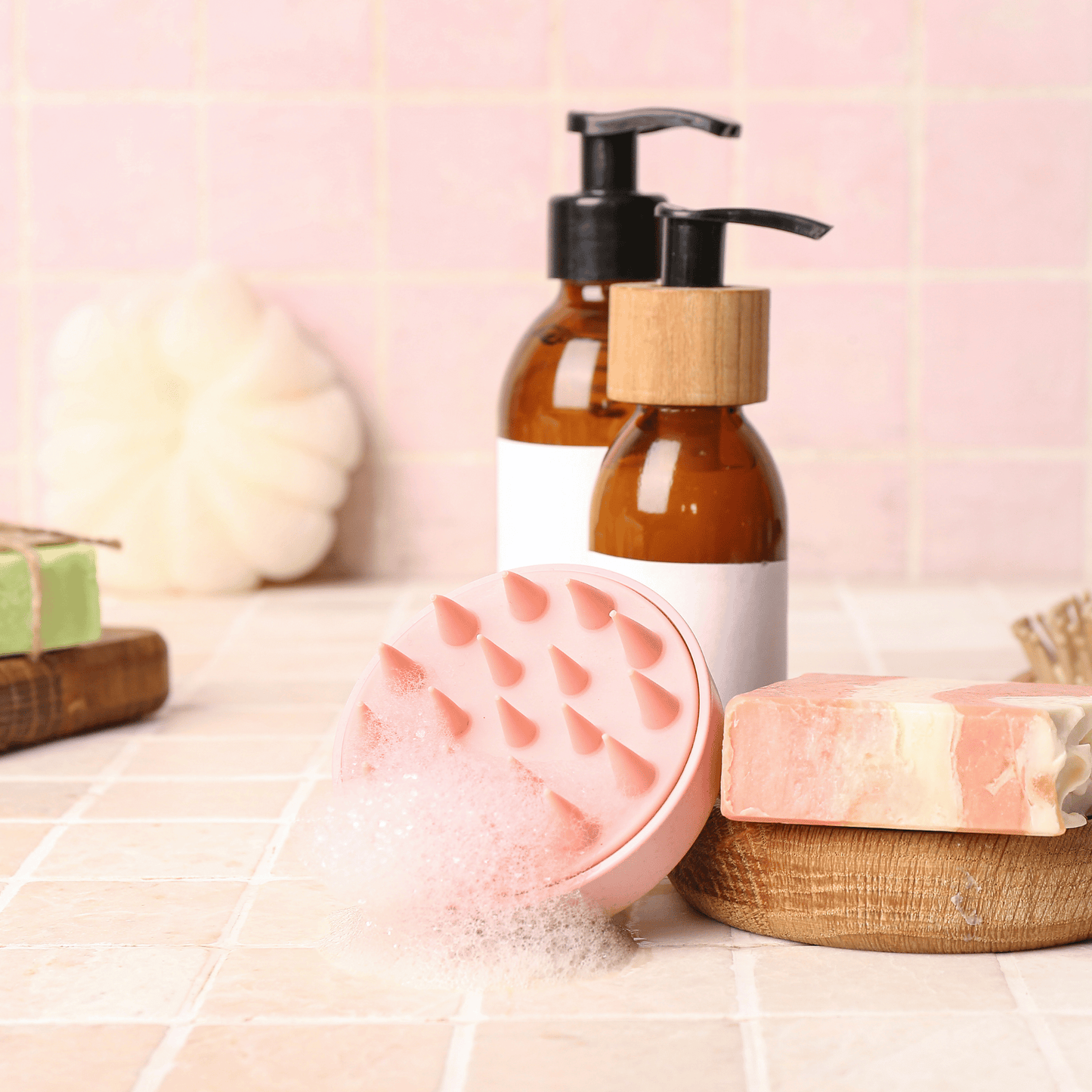 Scalp brush met schuim