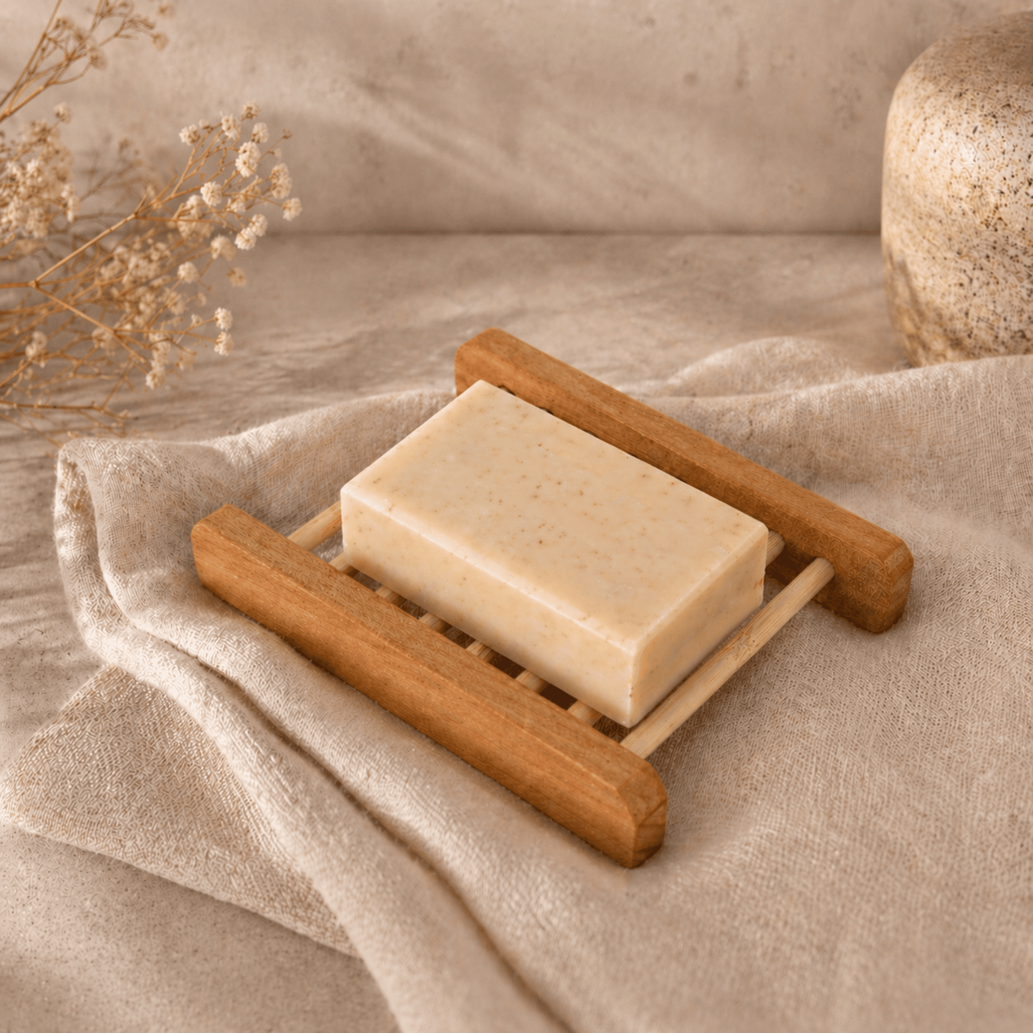 Duurzaam zeepbakje bamboe voor zeepbars en shampoo bars