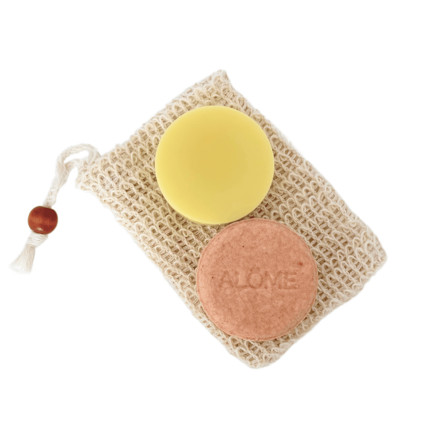Zeepzakje met normaal haar shampoo bar en conditioner
