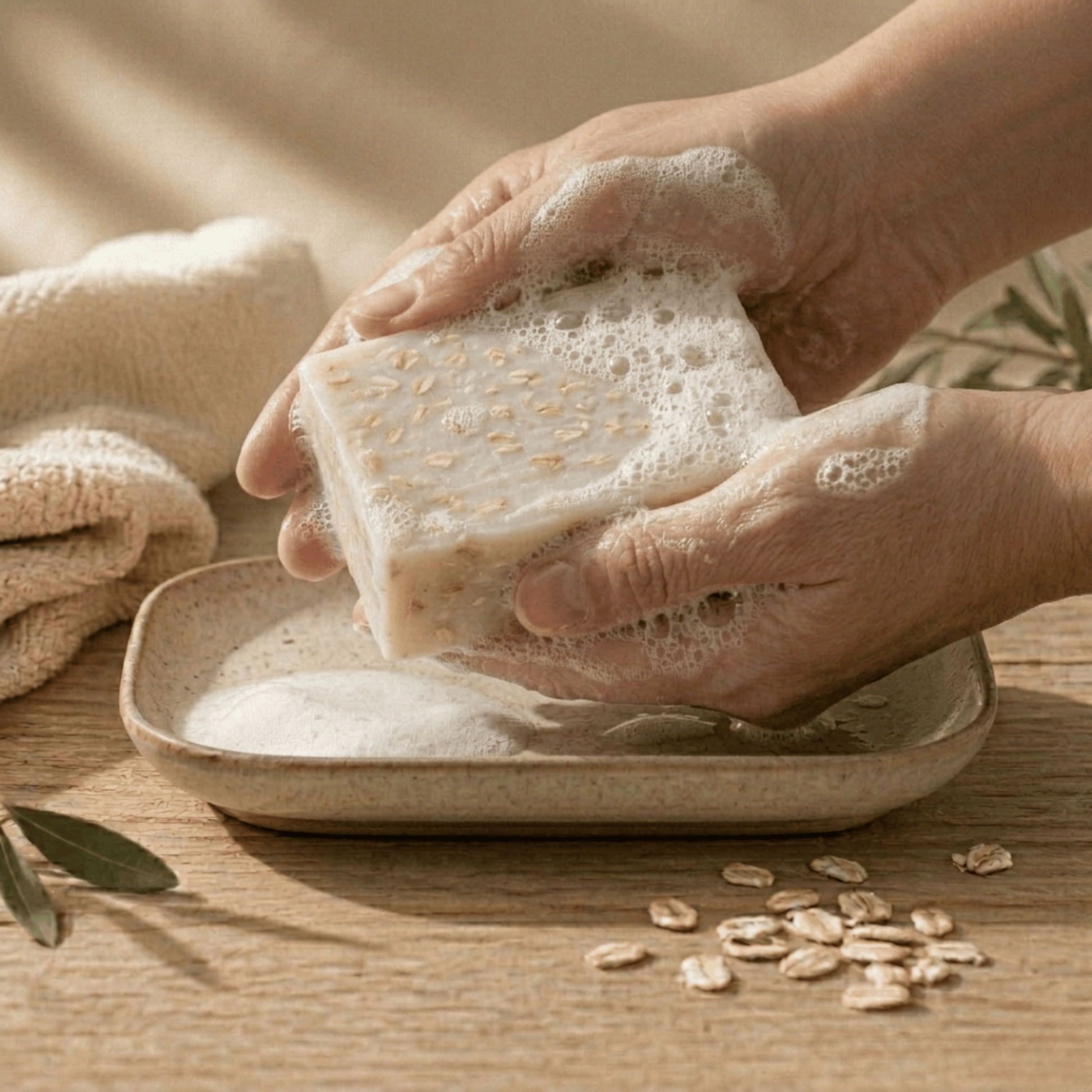Aloe vera scrubzeep met natuurlijkescrubdeeltjes voor een zachte en gladde huid
