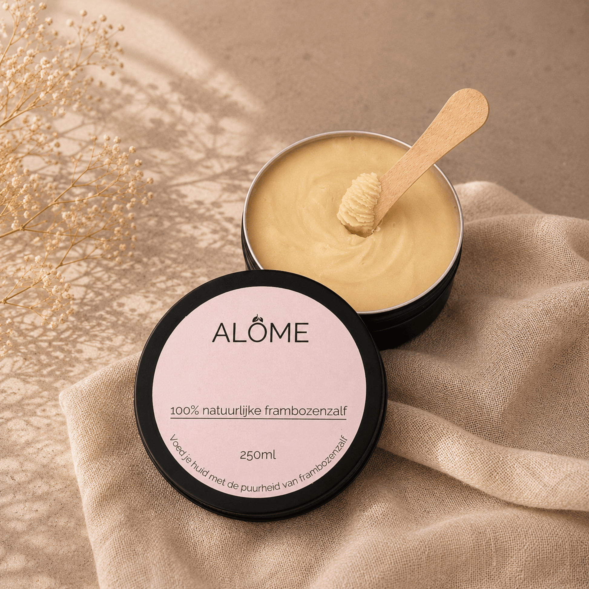 Duurzame crème spatel van hout