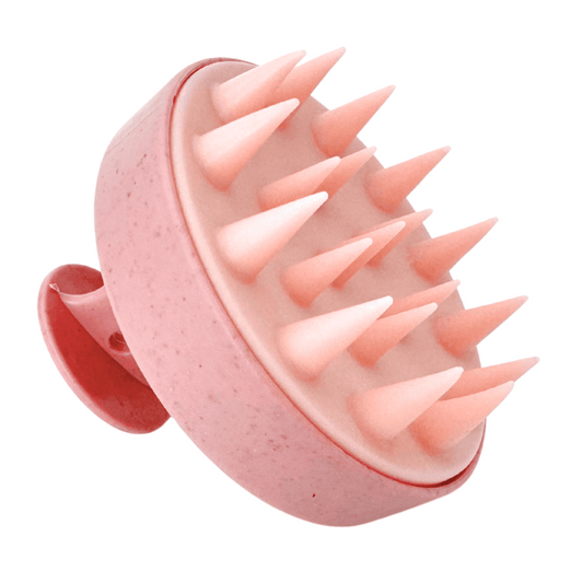 Hair massage brush pink