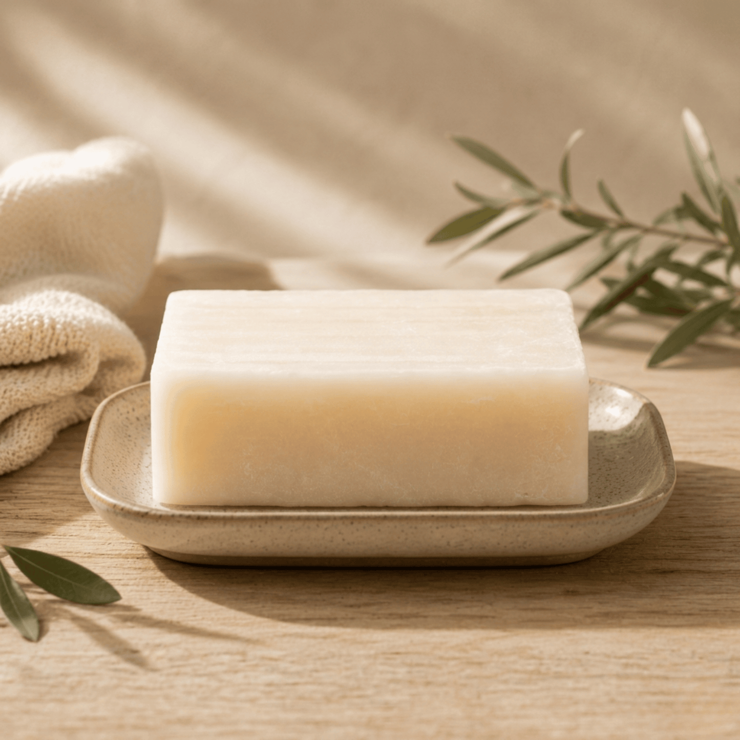 Handgemaakte shea butter zeep voor droge en gevoelige huid