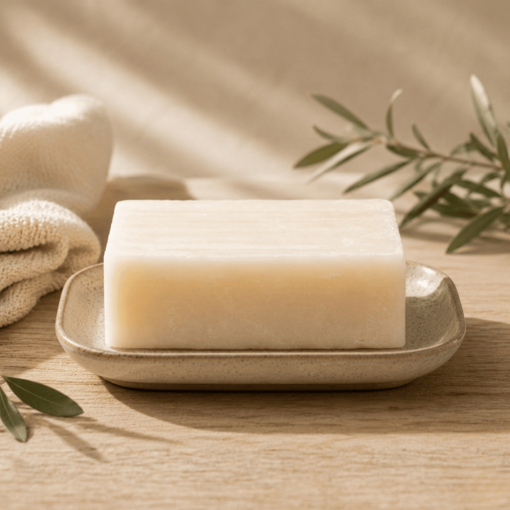 Handgemaakte shea butter zeep voor droge en gevoelige huid