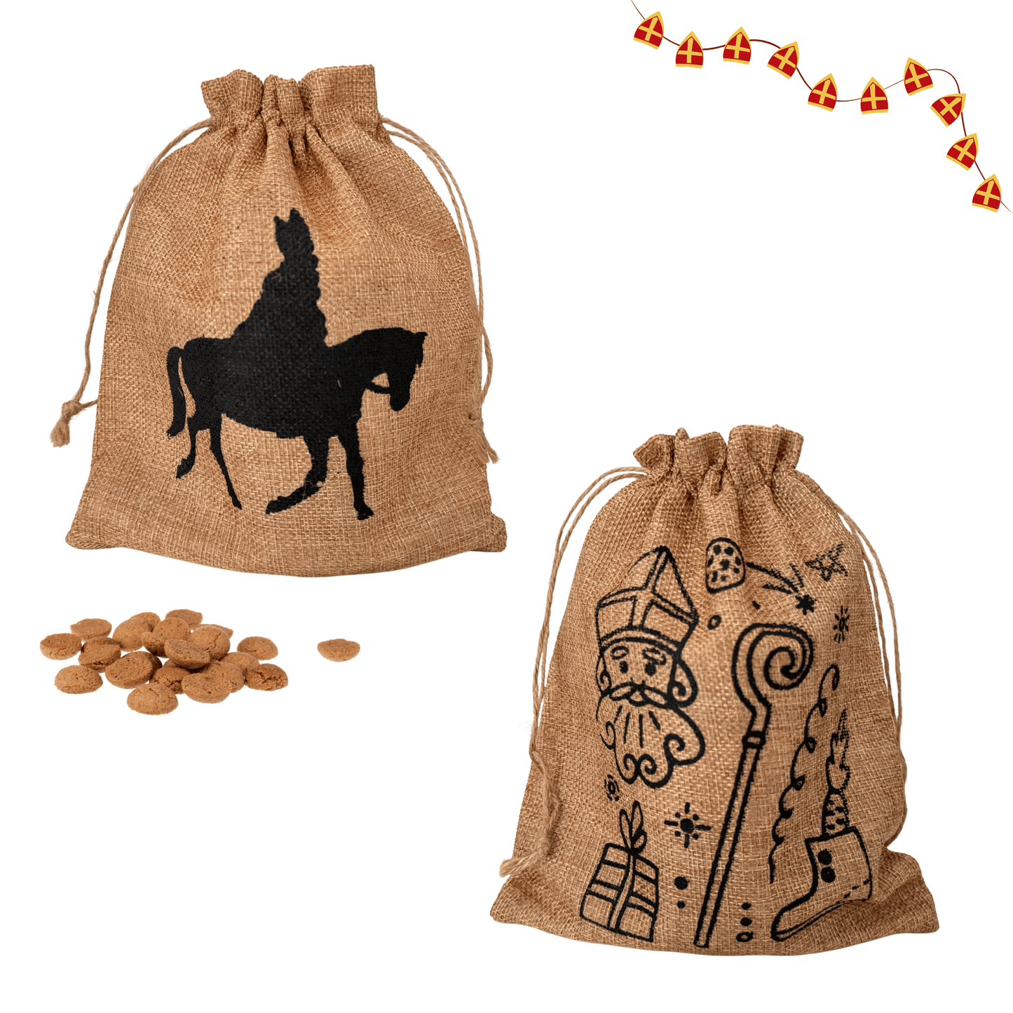 Jute zakken Sinterklaas