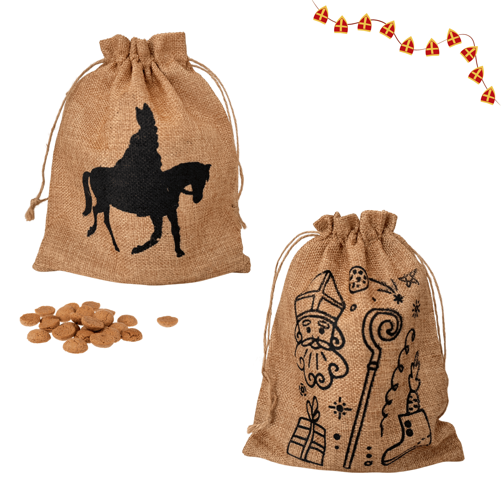 Jute zakken Sinterklaas