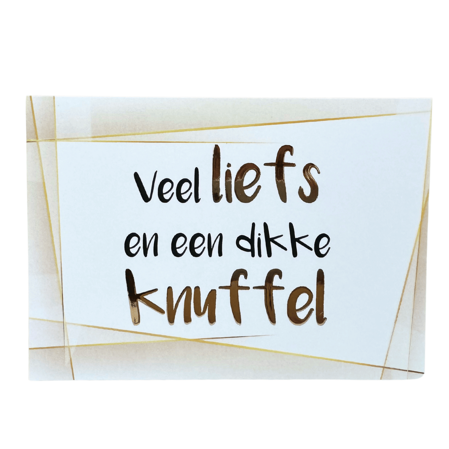 Kaart veel liefs en dikke knuffel