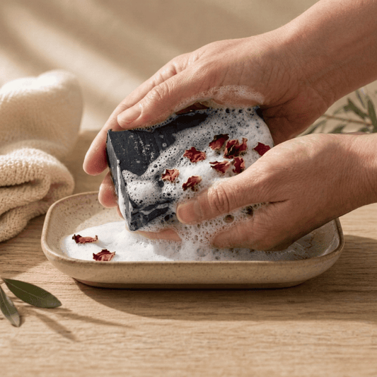 Natuurlijke anti-acne zeep voor onzuivere huid puistjes en een diepe reiniging van porien