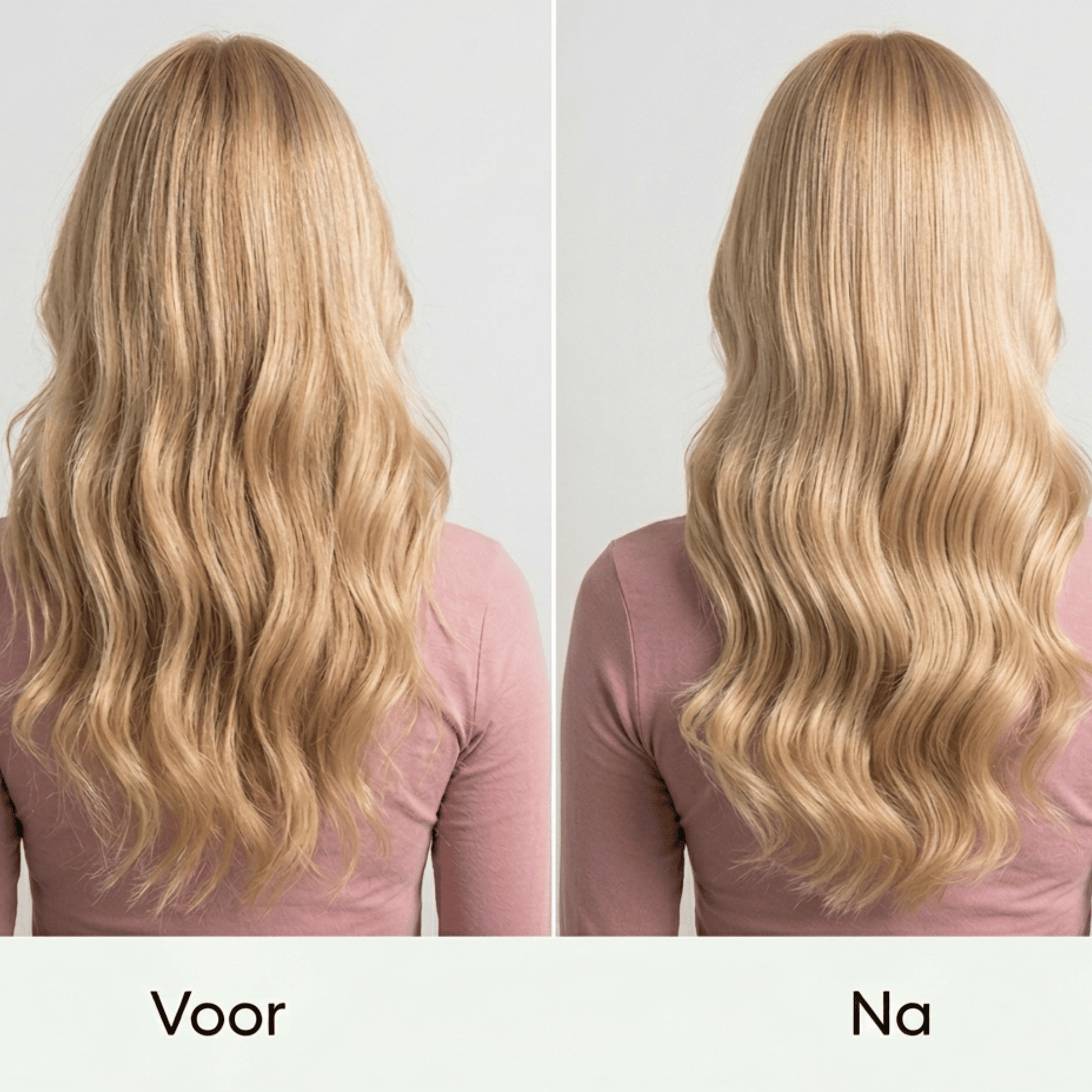 Voor en na vet haar alle haartype shampoo bar