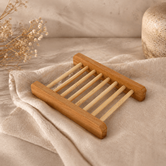 Shampoo bar en zeephouder duurzaam hout, plastic vrij